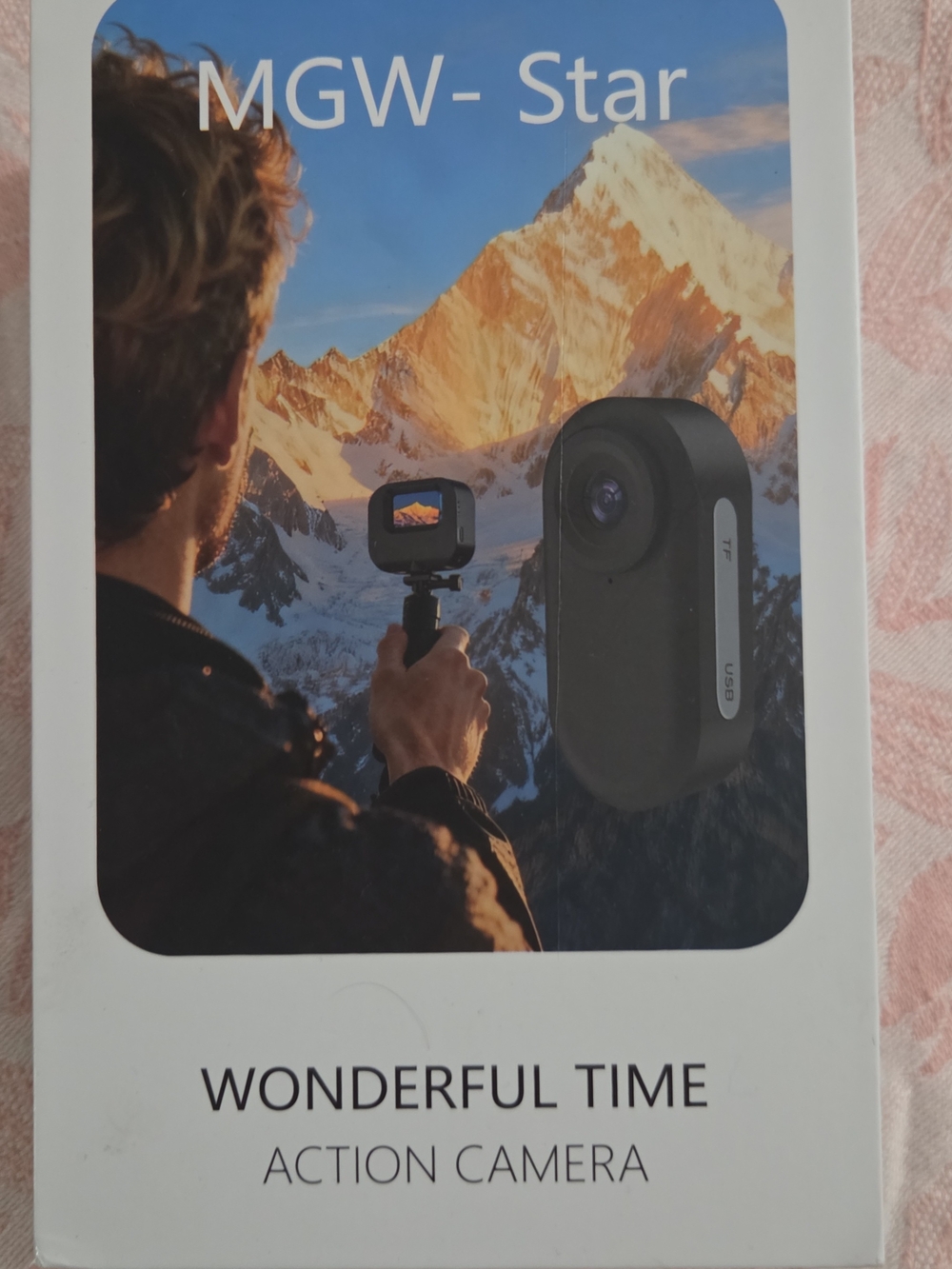 Black Action Camera - Compact Outdoor POV Cam